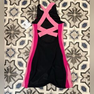 Beach Riot Black and Pink Vida Dress